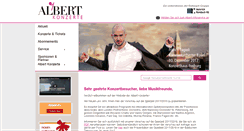Desktop Screenshot of albert-konzerte.de